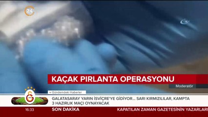 Kaçak pırlanta operasyonu