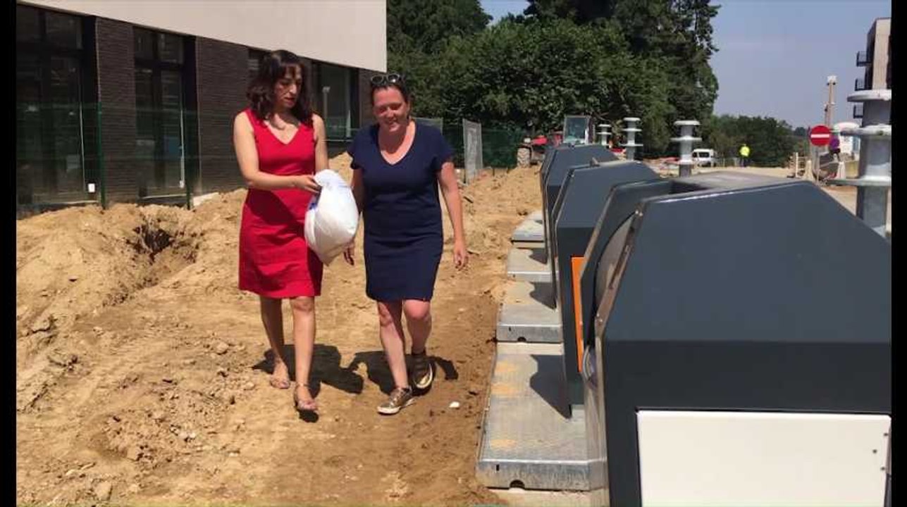 Première à Anderlecht : Onze conteneurs enterrés pour des déchets ménagers