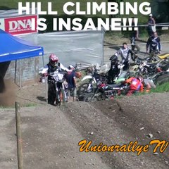 climbing a long hill with your bike is madness