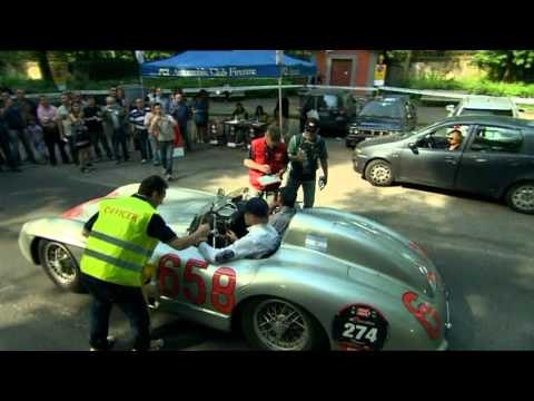 Mercedes Benz Mille Miglia 2011 Historic Car Racing Mika Häkkinen on the Road