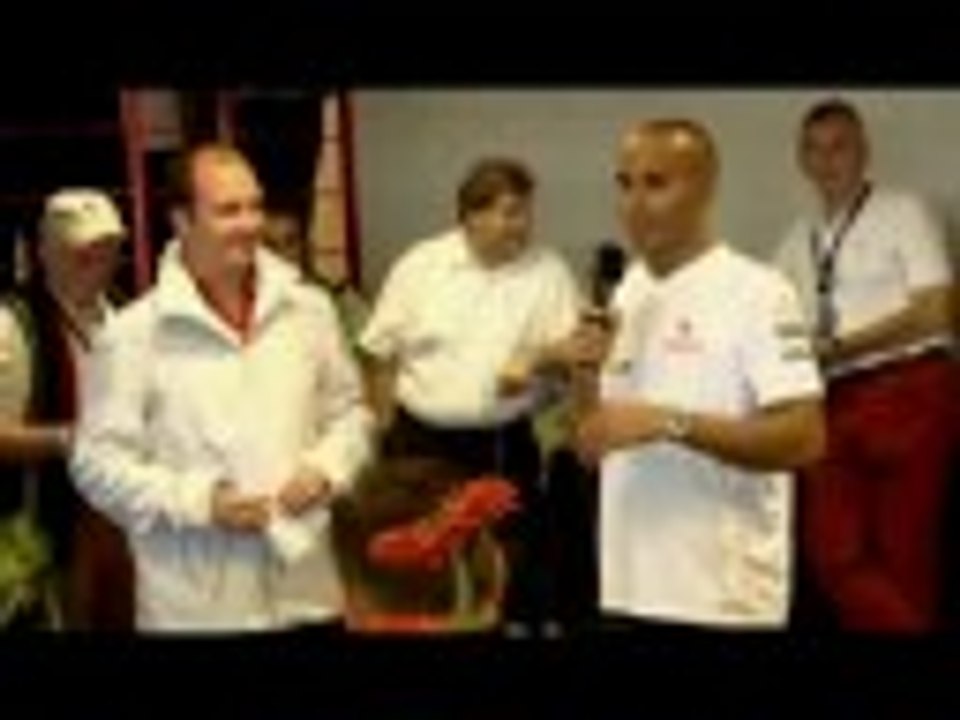 Lewis Hamilton at the Mercedes-Benz Classic Day...