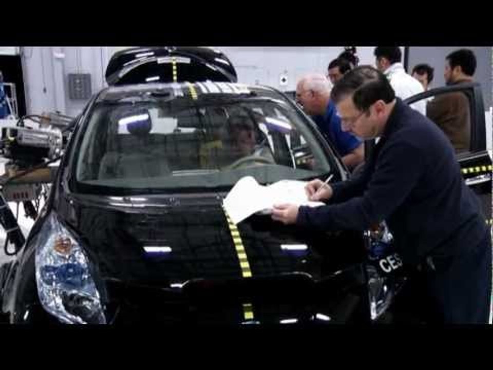 Preparing for a crash test
