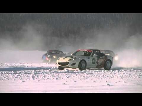 Mazda MX 5 Ice Race the Aussie's make it look easy