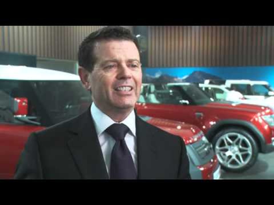 Gerry McGovern, Design Director, Land Rover at New Delhi Auto Expo 2012
