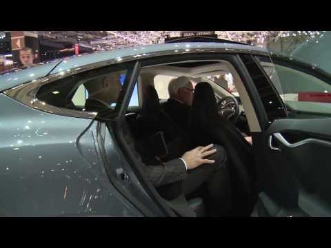 Tesla Motors Model S at Geneva Auto Show 2014 | AutoMotoTV