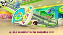 Baby Kitten's Shopping Mall Trip | Be Careful on the Escalator | Kids Safety Tips | BabyBus