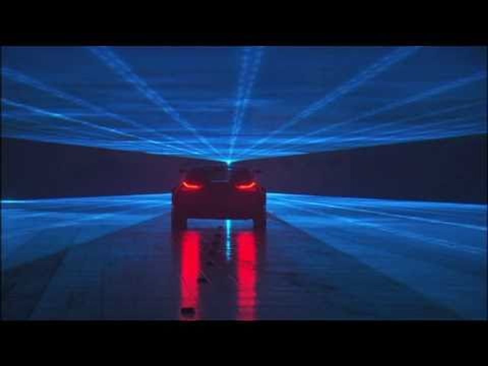 BMW Vision EfficientDynamics Driving shots indoor in Leipzig with three cylinder turbo diesel engine