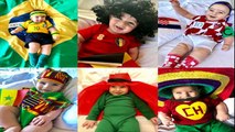 Bebê FAZ SUCESSO NA INTERNET COM FOTOS TEMÁTICAS DAS SELEÇÕES da Copa da Rússia