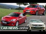 Mazda 3 VS VW Golf GTI VS Opel Astra - Carshow GTI class