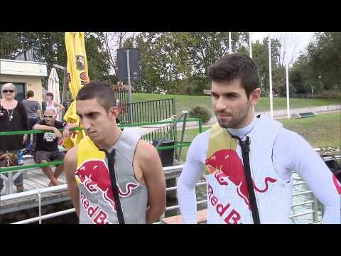 Toro Rosso 2011 Selects Wakeboarding Buemi and Alguersuari before the Italian GP