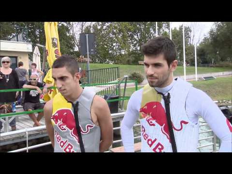Toro Rosso 2011  Selects   Wakeboarding Buemi and Alguersuari before the Italian GP