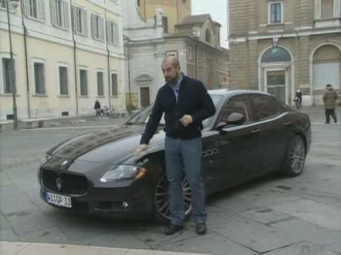 Former F1 Pilot Ivan Capelli introducing the new Maserati Quattroporte Sport GT S