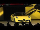 Highlights of the 2015 Alfa Reveal 4C Spider Introduction at 2015 NAIAS | AutoMotoTV