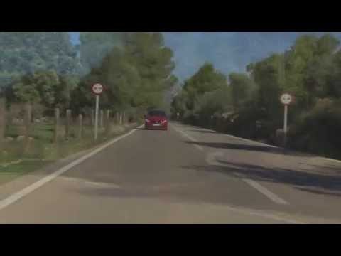 Mercedes-Benz B 250 4MATIC Jupiter Red Driving in Mallorca | AutoMotoTV