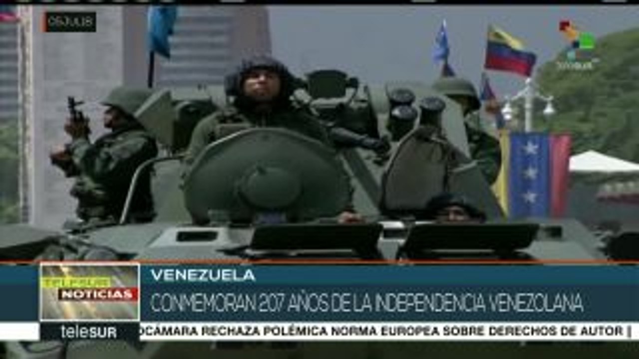 Conmemora Venezuela 207 años de su independencia