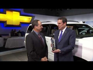 Mark Reuss Accepts ALG Award for Chevrolet Tahoe | AutoMotoTV