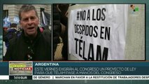 Argentina: trabajadores siguen repudiando despido masivo en Télam