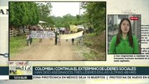 Colombia: aumenta violencia política con asesinato de líderes sociales