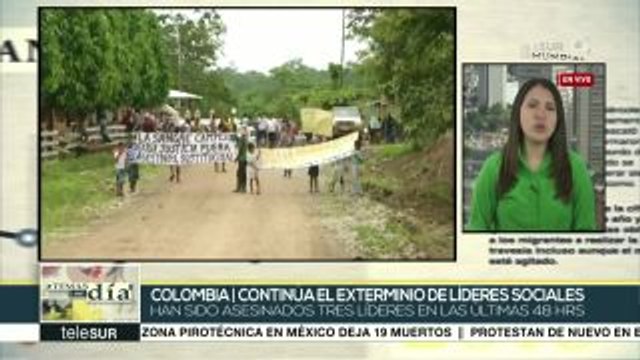 Colombia: aumenta violencia política con asesinato de líderes sociales