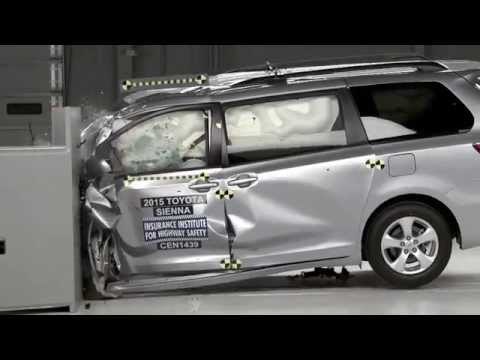 Crash tests minivans Toyota Sienna | AutoMotoTV
