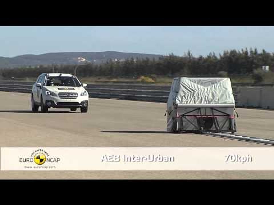 Subaru Outback - AEB Test 2014 | AutoMotoTV