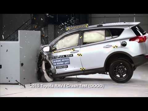 Crash protection - Vehicle improvements 2015 Toyota RAV4 Crash Test | AutoMotoTV