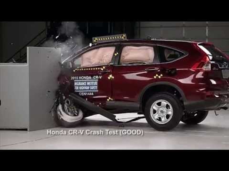 Front crash tests for selected 2015 TOP SAFETY PICK+ award winners Honda CR-V | AutoMotoTV