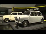 MINI exhibition MINI Austin engine half-section First sketch car Morris MINI Minor 1959 | AutoMotoTV