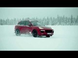 Porsche Cayenne GTS Acceleration track on the Snow | AutoMotoTV