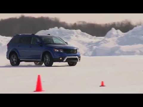 2015 FCA Winter Drive Program On-Road Dodge Journey Blue | AutoMotoTV