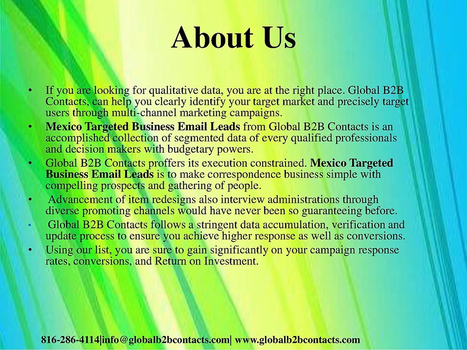 Mexico Targeted Business Email Leads