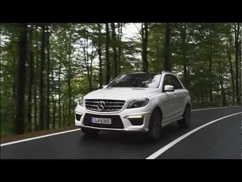Mercedes Benz ML 63 AMG 2011 driving scenes in the forest