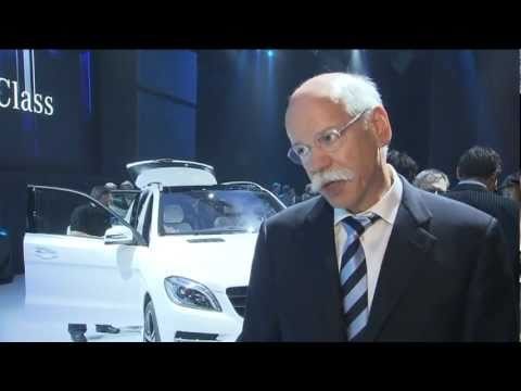 Mercedes Benz M Class 2011 World premiere Dr Dieter Zetsche