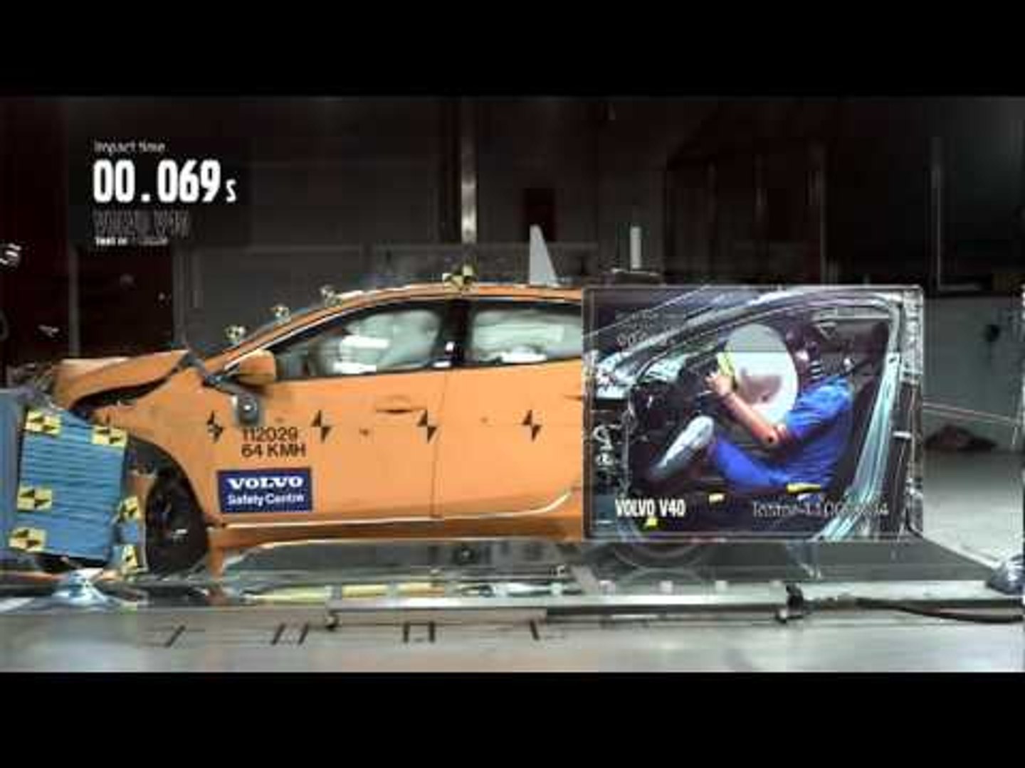 The all new Volvo V40 Crash Test with text - video Dailymotion