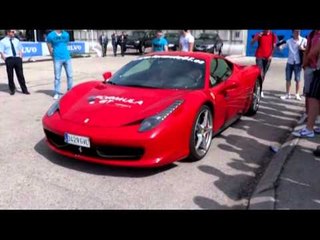 New Ferrari 458 Italia driving