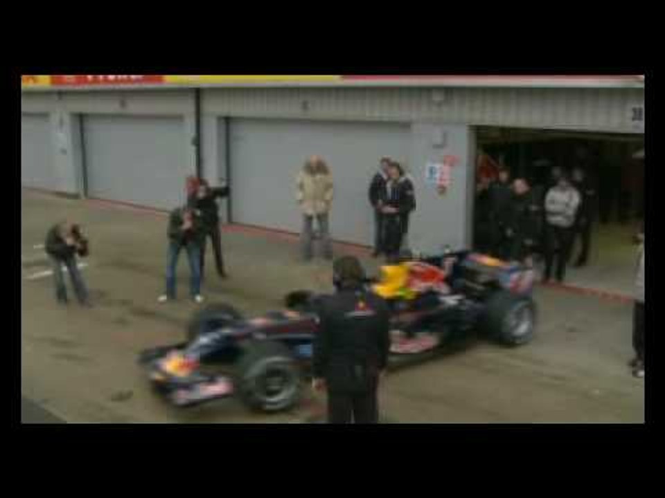 Shots of Sebastien Loeb with Bull Racing F1 car