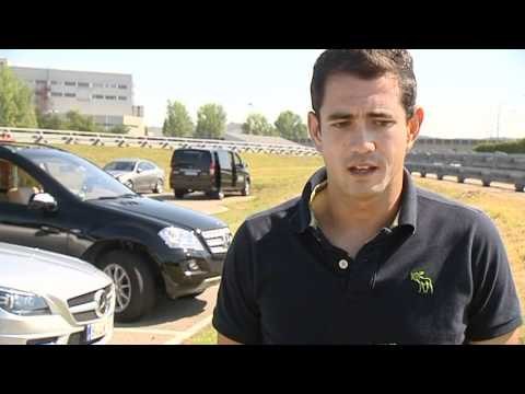 MercedesCup 2011 Tennis player are testing the new SLK Roadster Guillermo Garcia Lopez ESP