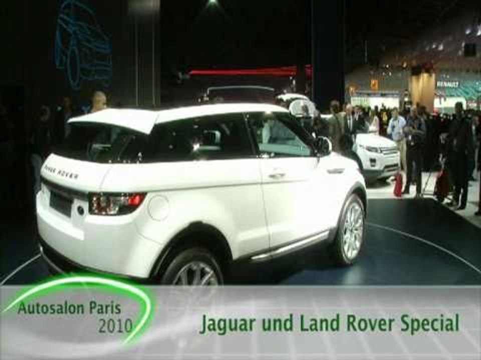 Landrover Evoque and the Turbine Powered Jaguar C X75 Paris Motor Show 2010