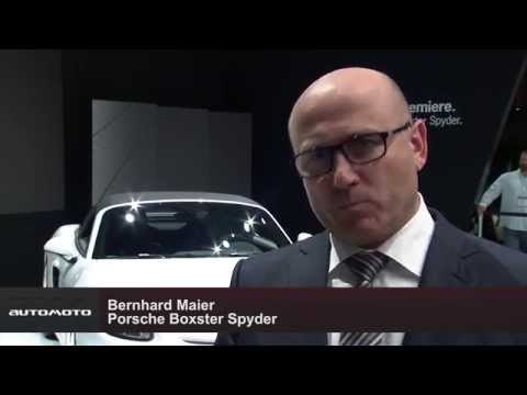 New York International Auto Show 2015 World Premiere of the Porsche Boxster Spyder | AutoMotoTV