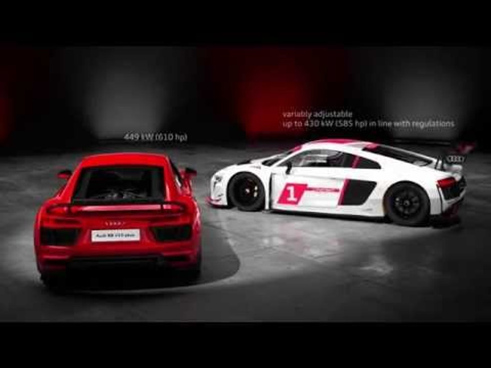 Audi R8 V10 plus and Audi R8 LMS - Animation | AutoMotoTV