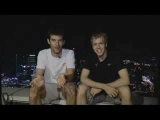 Webber and Vettel - Singapore Tourists
