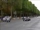 Sebastien Bourdais F1 Driver storms the streets of Paris wit