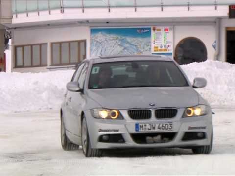 BMW winter training in Austria Reverse turn
