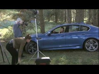 Jim Rakete and Martin Kaymer with the new BMW M5