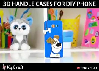 3D HANDLE CASES FOR DIY PHONE via ANNA CHI, youtube.com/AnnaChi, instagram.com/annachi.diy