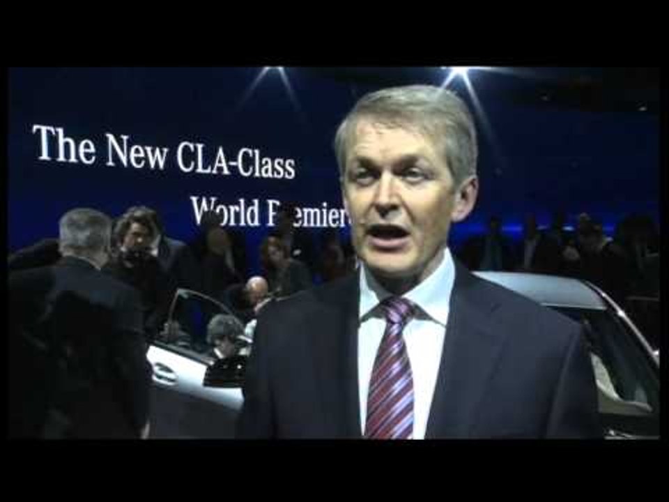 NAIAS 2013 World premiere Mercedes Benz CLA   Prof  Dr  Thomas Weber