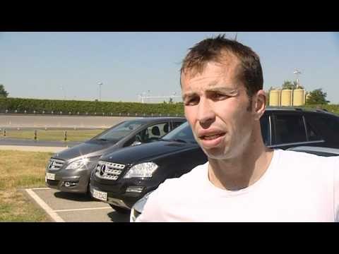 Mercedes Benz MercedesCup 2011 Tennis player are testing the new SLK Roadster Radek Stepanek