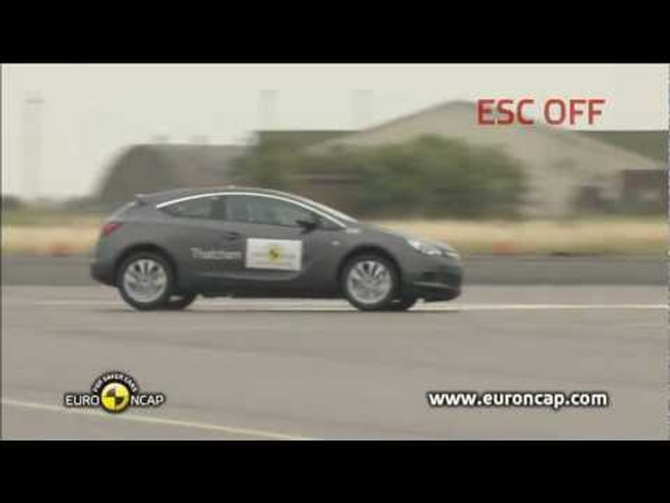 Opel Vauxhall Astra GTC Euro NCAP ESC test