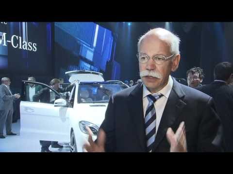 Mercedes Benz M Class 2011 World premiere Dr Dieter Zetsche 2