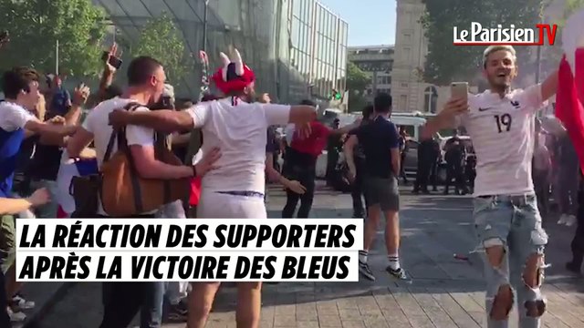 Les réactions des supporters sur les Champs-Elysées après le match